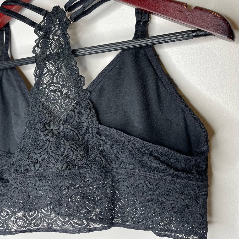 Ladies size large Aerie lace‎ detailed racerback bra - Picture 3 of 5